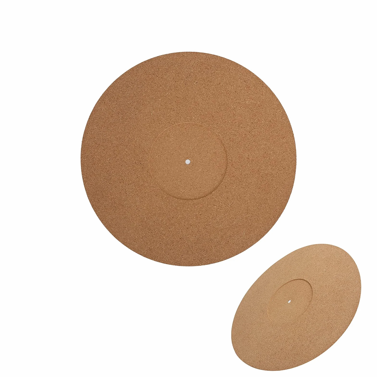 Mata do Talerza Gramofonu Miękki Korek, Gramofon Slipmat Antystatyczna Mata Korkowa 12-calowy Korkowy Gramofon LP Slipmat Uniwersalny do Podkładki Pod Płytę Winylową, Poprawia Dźwięk i Zmniejsza Hałas