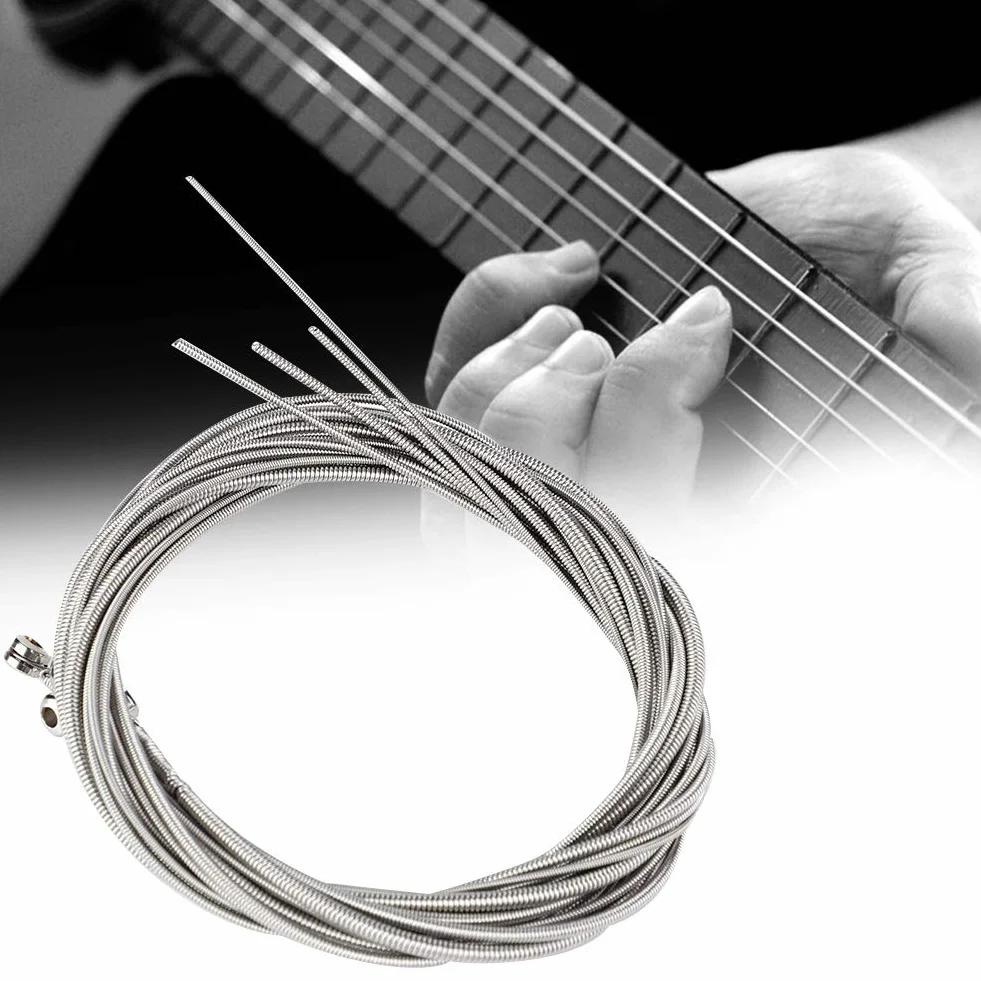 Zenithaura Electric Bass Strings, 5 szt. Akcesoria częściowe stali nierdzewnej dla gitarzystów