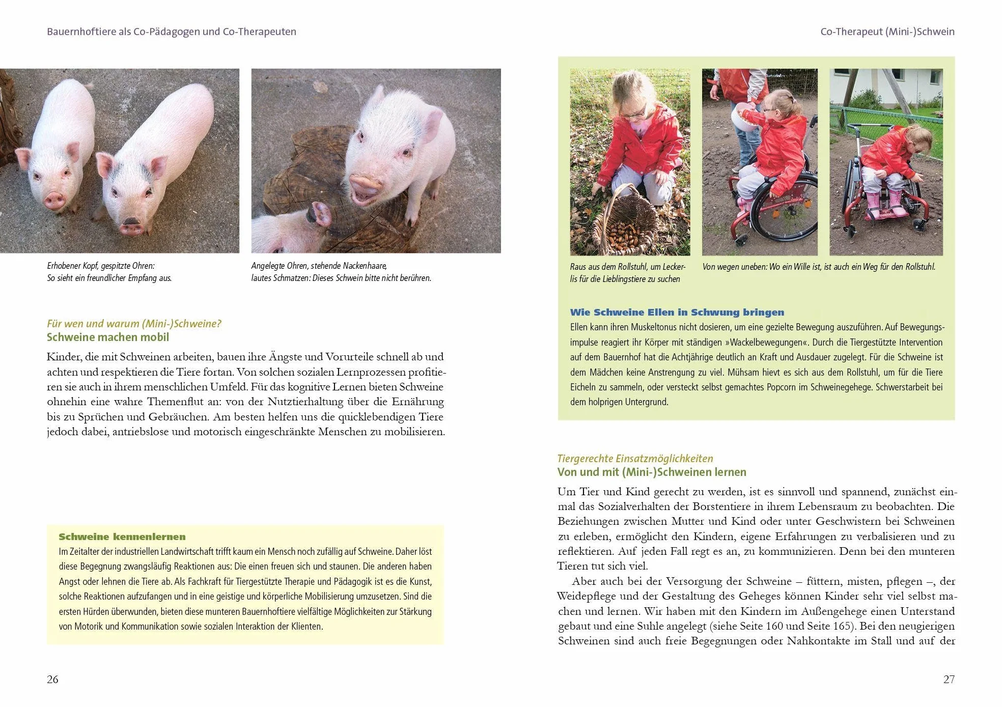 Bauernhoftiere bewegen Kinder: Tiergestützte Therapie und Pädagogik mit Schaf, Kuh und Co. - ganz praktisch