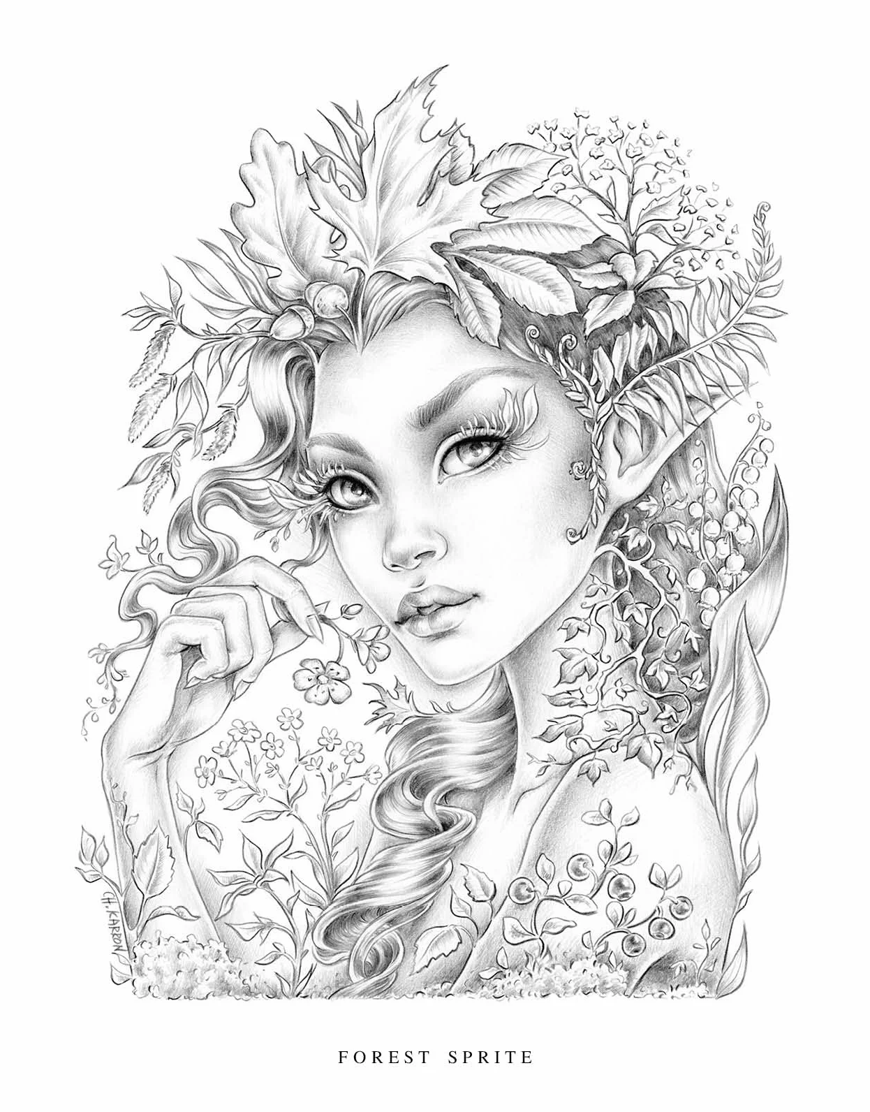 Wildflower Folk Coloring Book