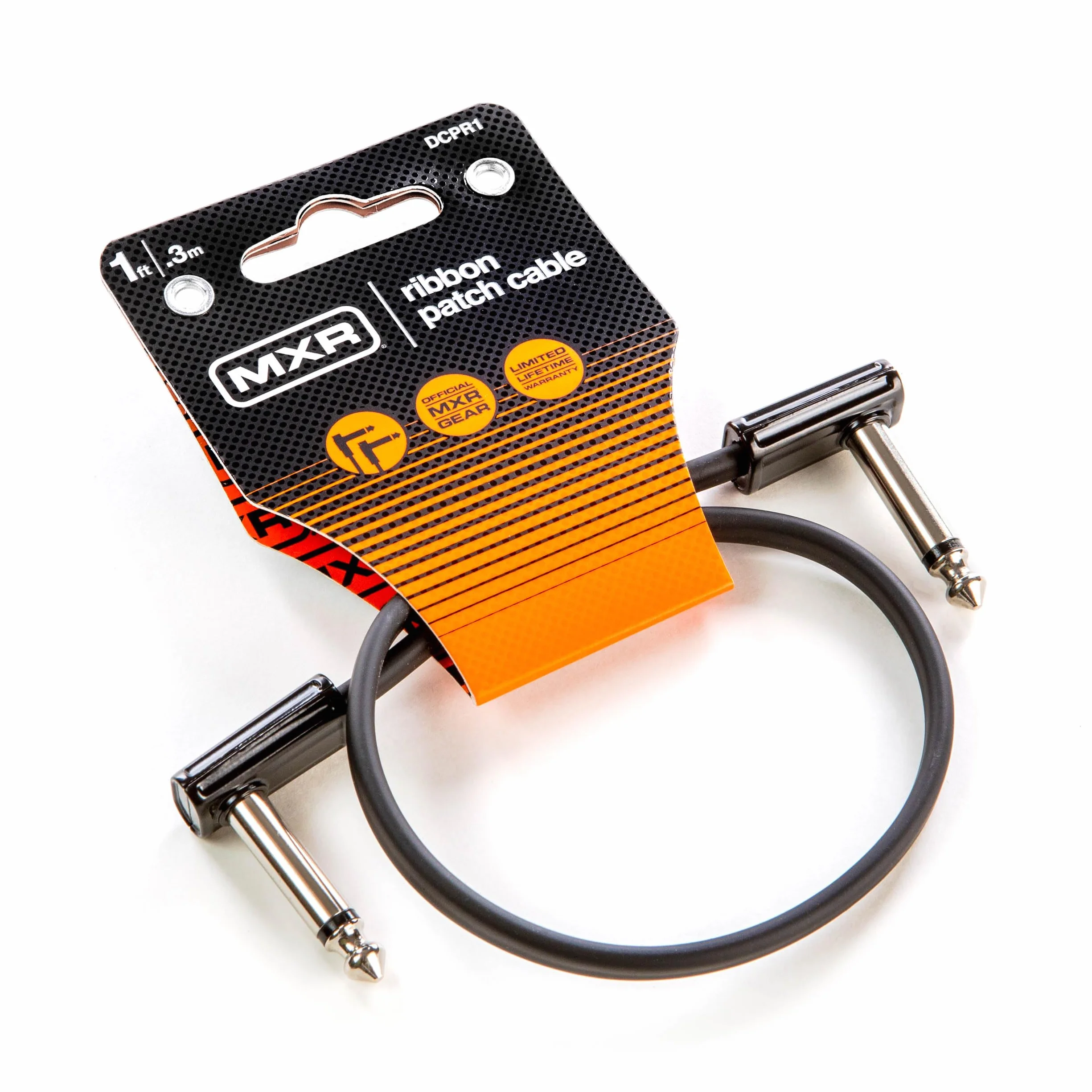 JIM DUNLOP MXR Kabel krosowy 1 stopa | 0,3 m, kąt nachylenia 1/4 cala, 30 cm (DCPR1)