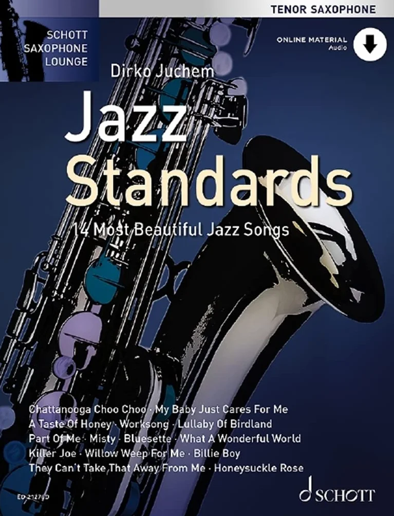 Jazz Standards: 14 Most Beautiful Jazz Songs. tenor saxophone.