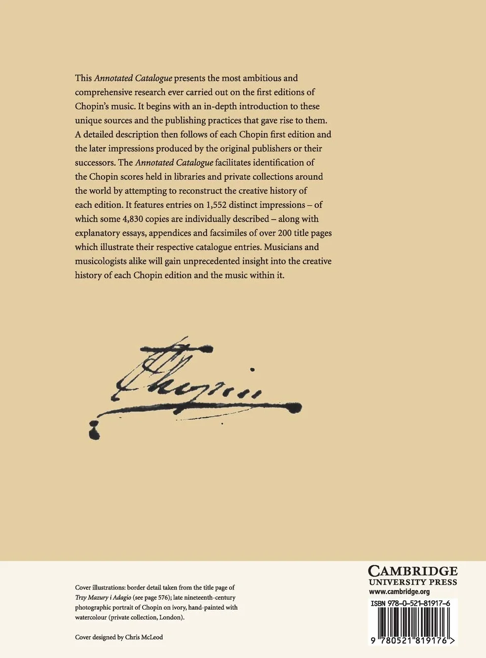 Annotated Catalogue of Chopin's First Editions