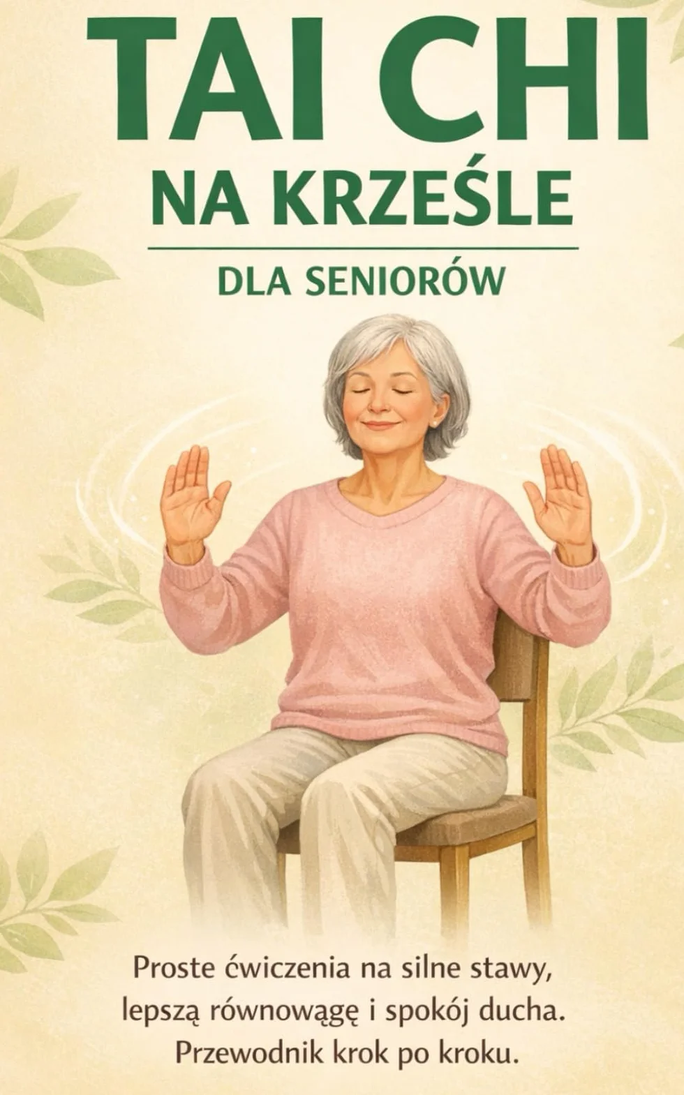 TAI CHI NA KRZEŚLE DLA SENIORÓW: Proste ćwiczenia na silne stawy, lepszą równowagę i spokój ducha. Przewodnik krok po kroku.