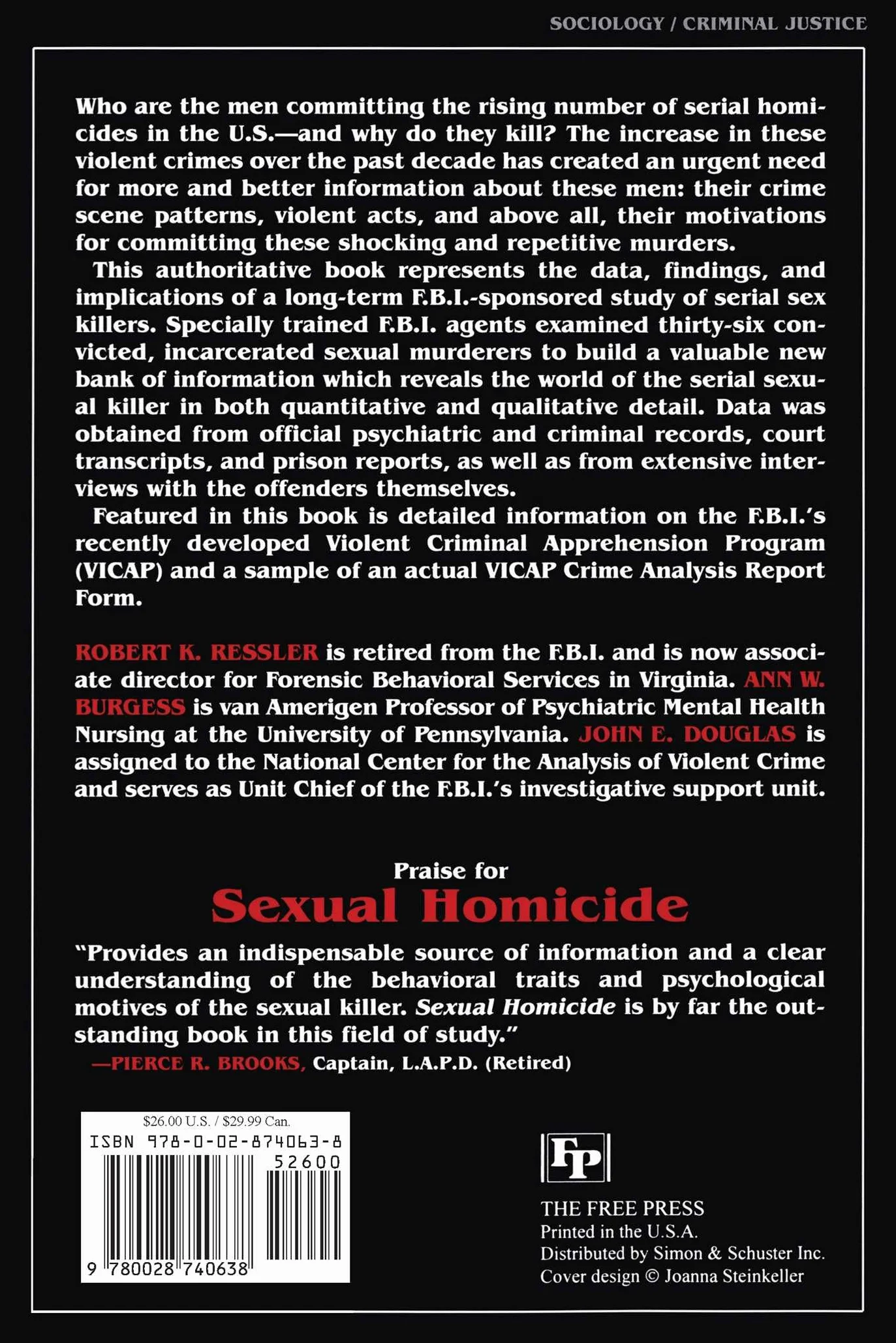 Sexual Homicide: Patterns and Motives- Paperback