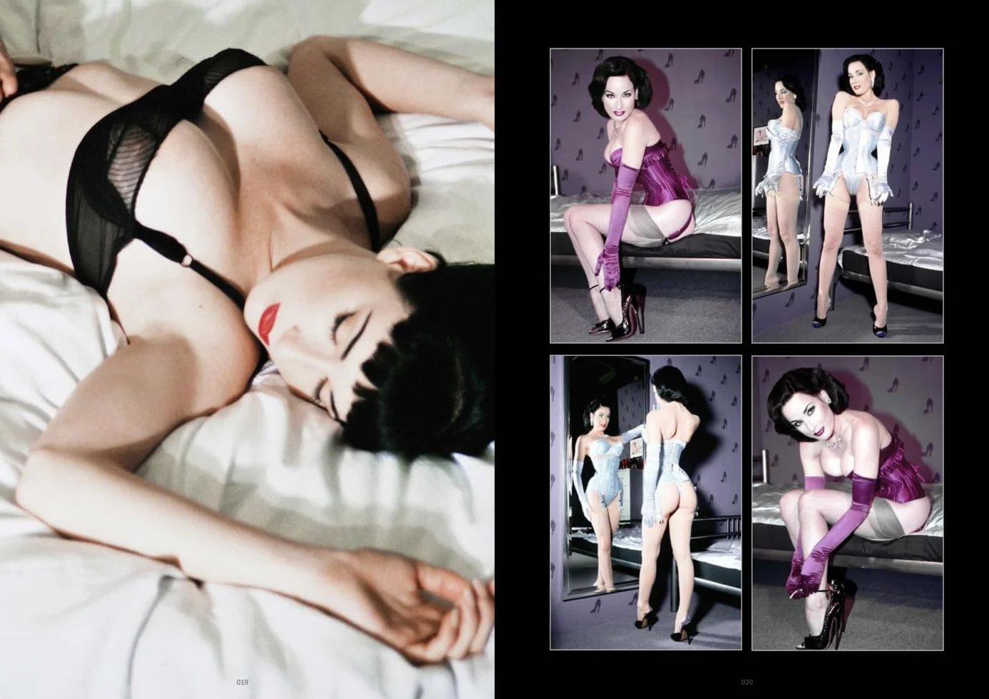 Dita von Teese - The Early Shootings: Die frühen Fotoshootings von Dita van Teese, Burlesque Erotica, sinnliches Latex, Nylon und mehr