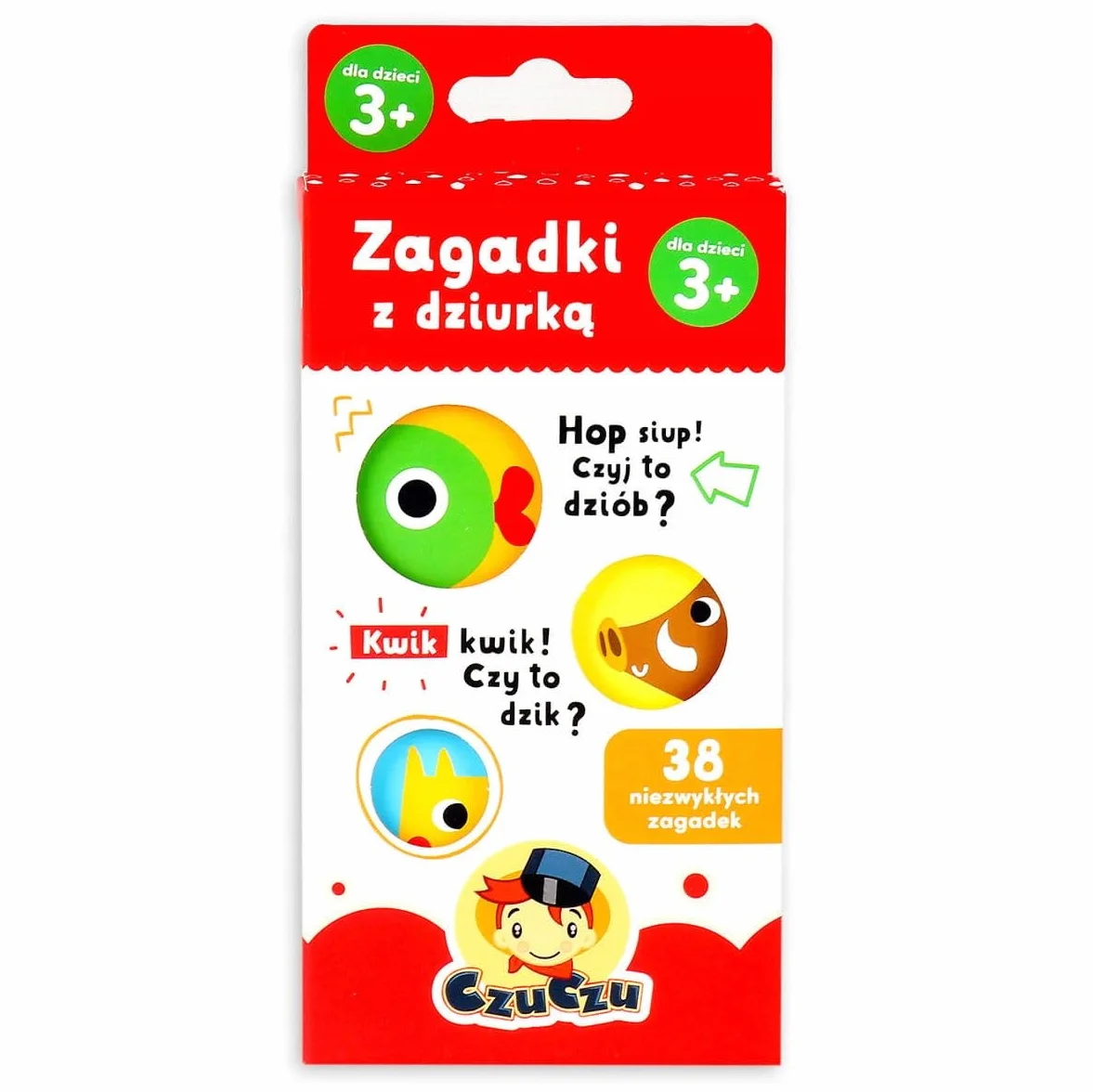 CzuCzu Zagadki z dziurką dla dzieci 3+