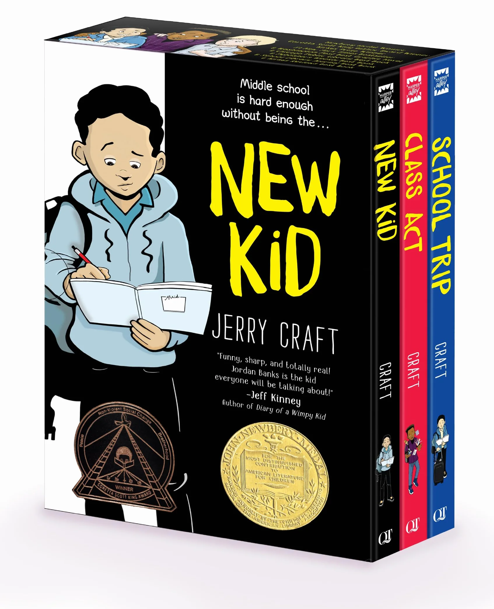 New Kid 3-Book Box Set: A Graphic Novel Collection: New Kid, Class Act, School Trip