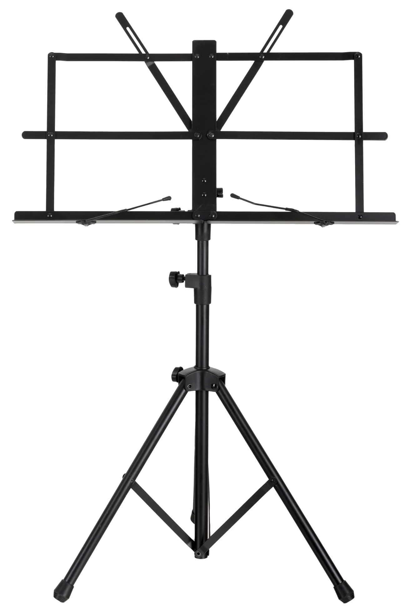 Classic Cantabile Stojak na nuty "Easy" z torbą – nowy mechanizm ułatwia otwieranie półki – regulacja wysokości od 45 – 118 cm – tylko 1,2 kg – w zestawie zaciski do nut – odpowiedni dla dzieci – czarny