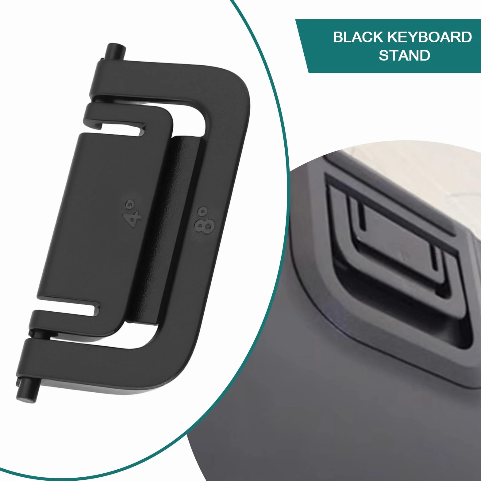 SG Store Para wsporników do klawiatury gamingowej, stojak, nóżki, klawiatura, pochylane nogi, kompatybilne z klawiaturą Logitech G915, G815, G813, G815, czarne