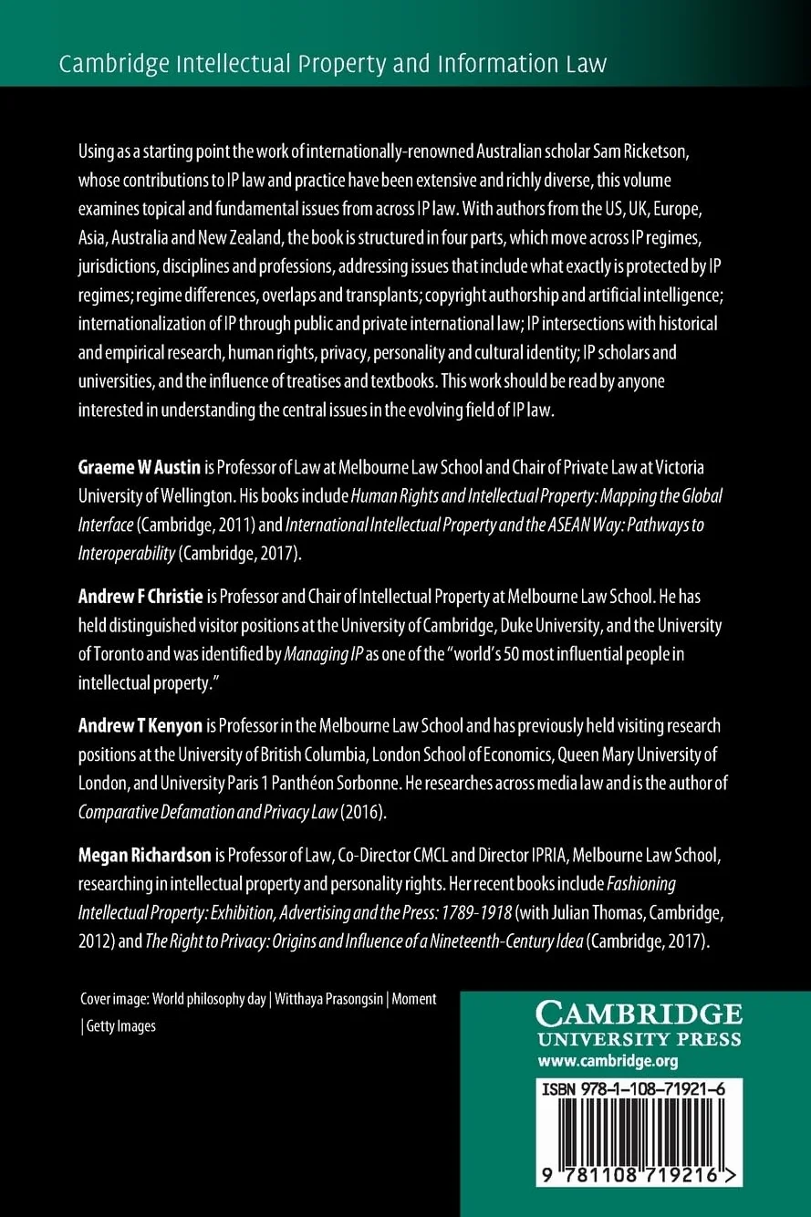 Across Intellectual Property: Essays in Honour of Sam Ricketson: 53