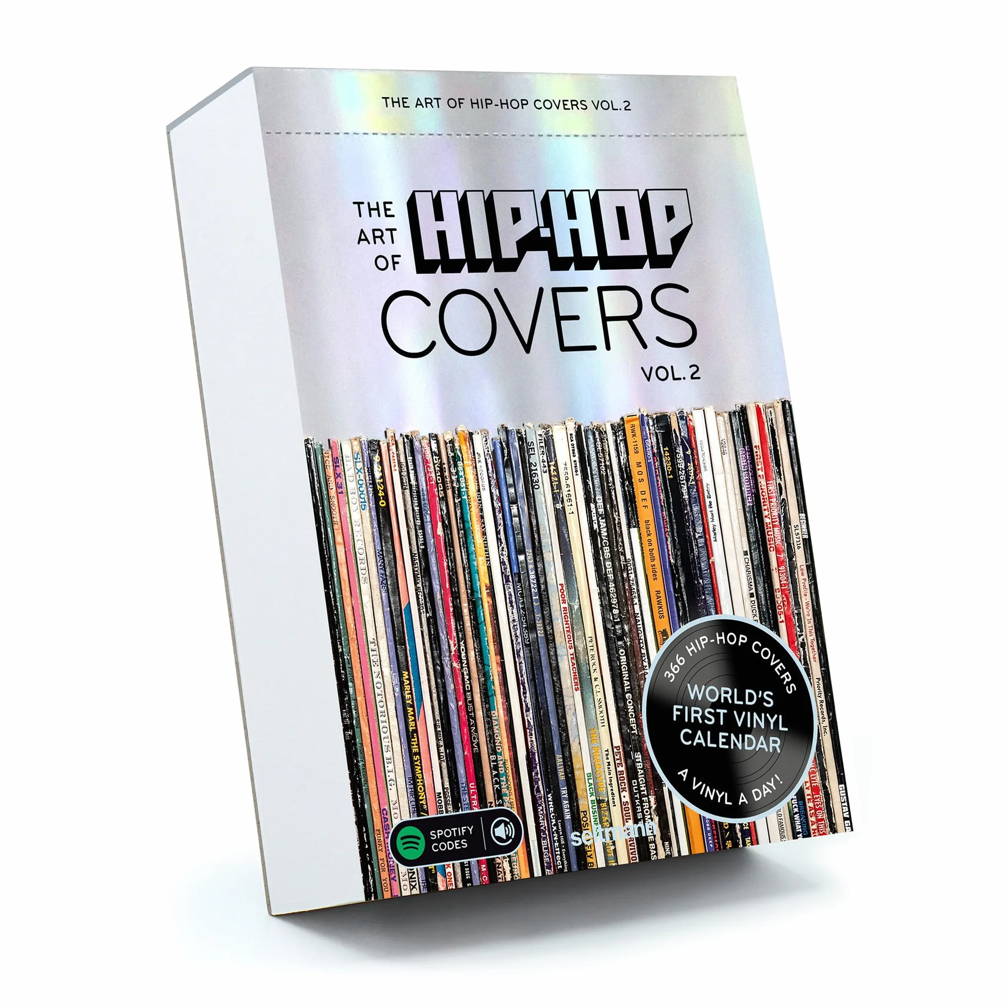 The Art of Hip Hop Covers Volume 2: Tagesabreißkalender mit 366 Best-of Hip-Hop Vinyl Covern aus 5 Jahrzehnten. Zusätzlich mit praktischen Spotify Codes.
