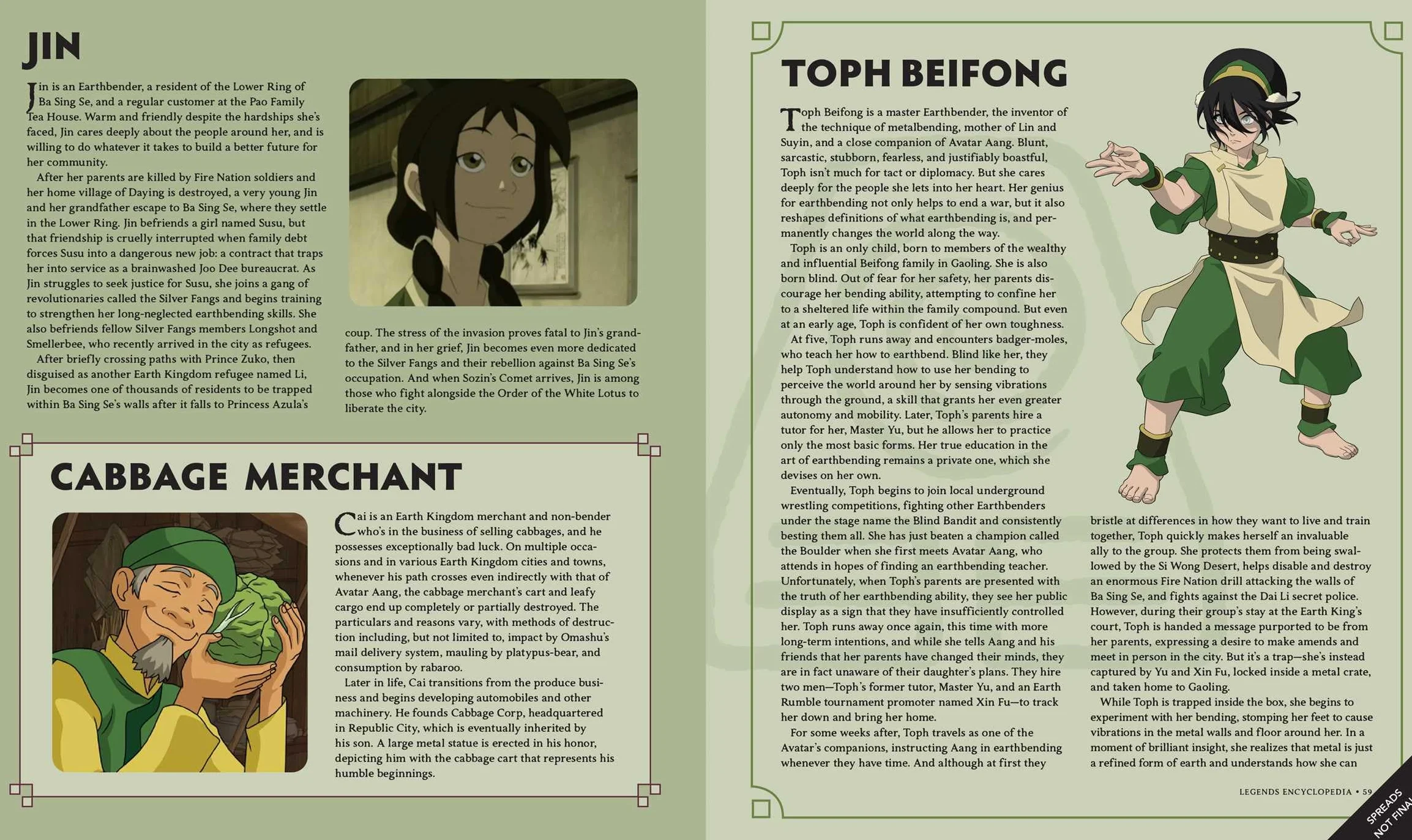 Avatar Legends Character Encyclopedia