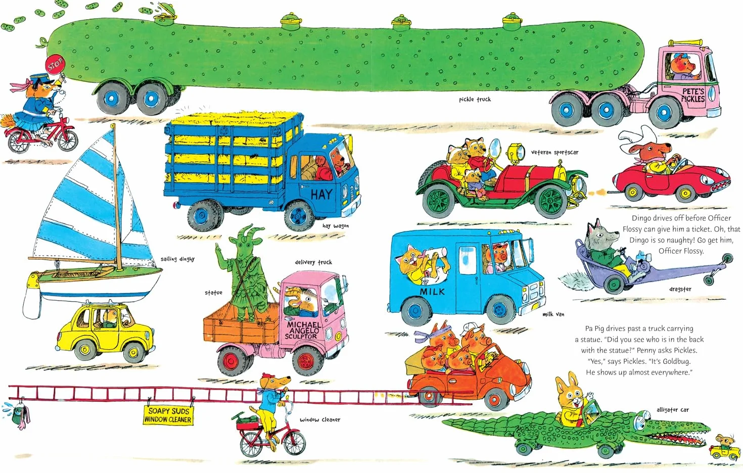 Cars and Trucks and Things That Go: Kids will love discovering all kinds of fun vehicles in this illustrated children’s book classic