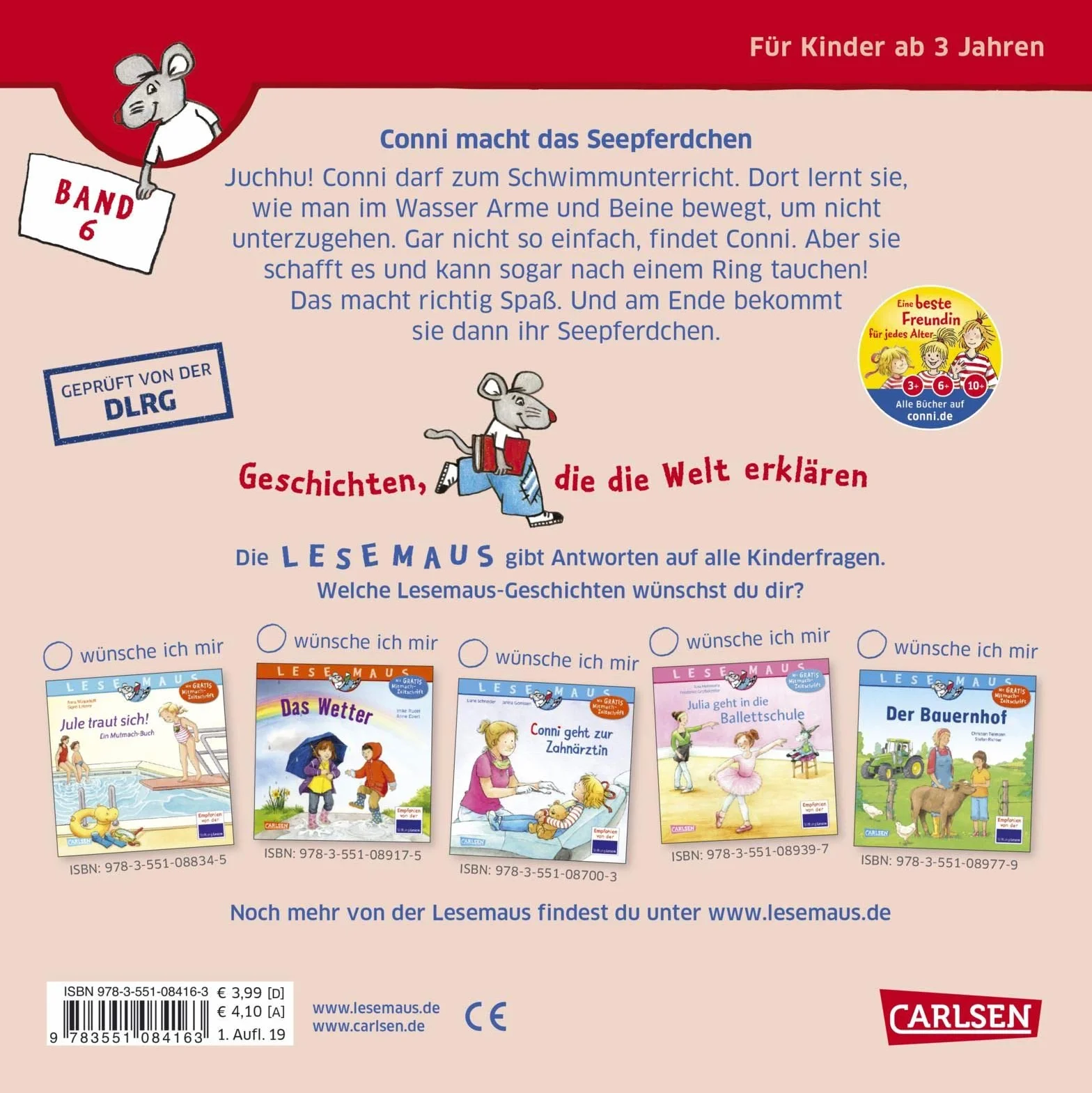 Conni macht das Seepferdchen (Neuausgabe)