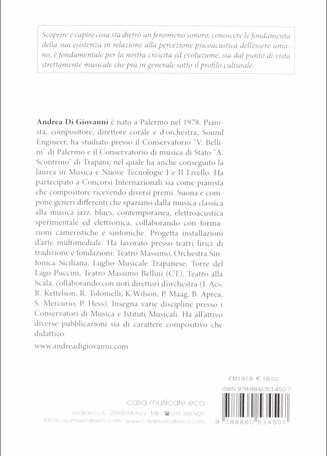 Cosa sente il nostro orecchio. Acustica e psicoacustica. Un viaggio nell'affascinante mondo del suono