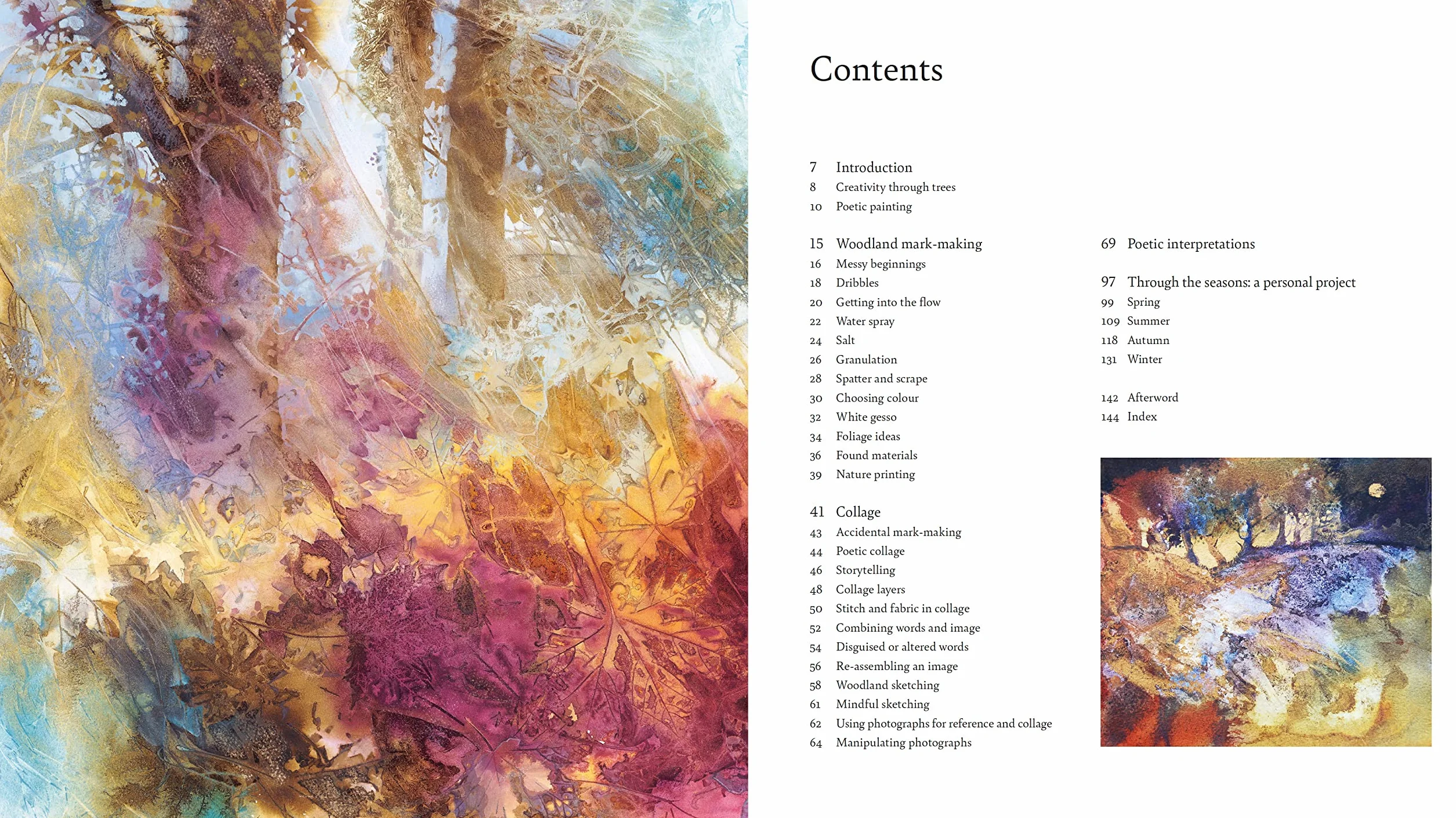 Poetic Woods: Experimental Watercolour and Collage