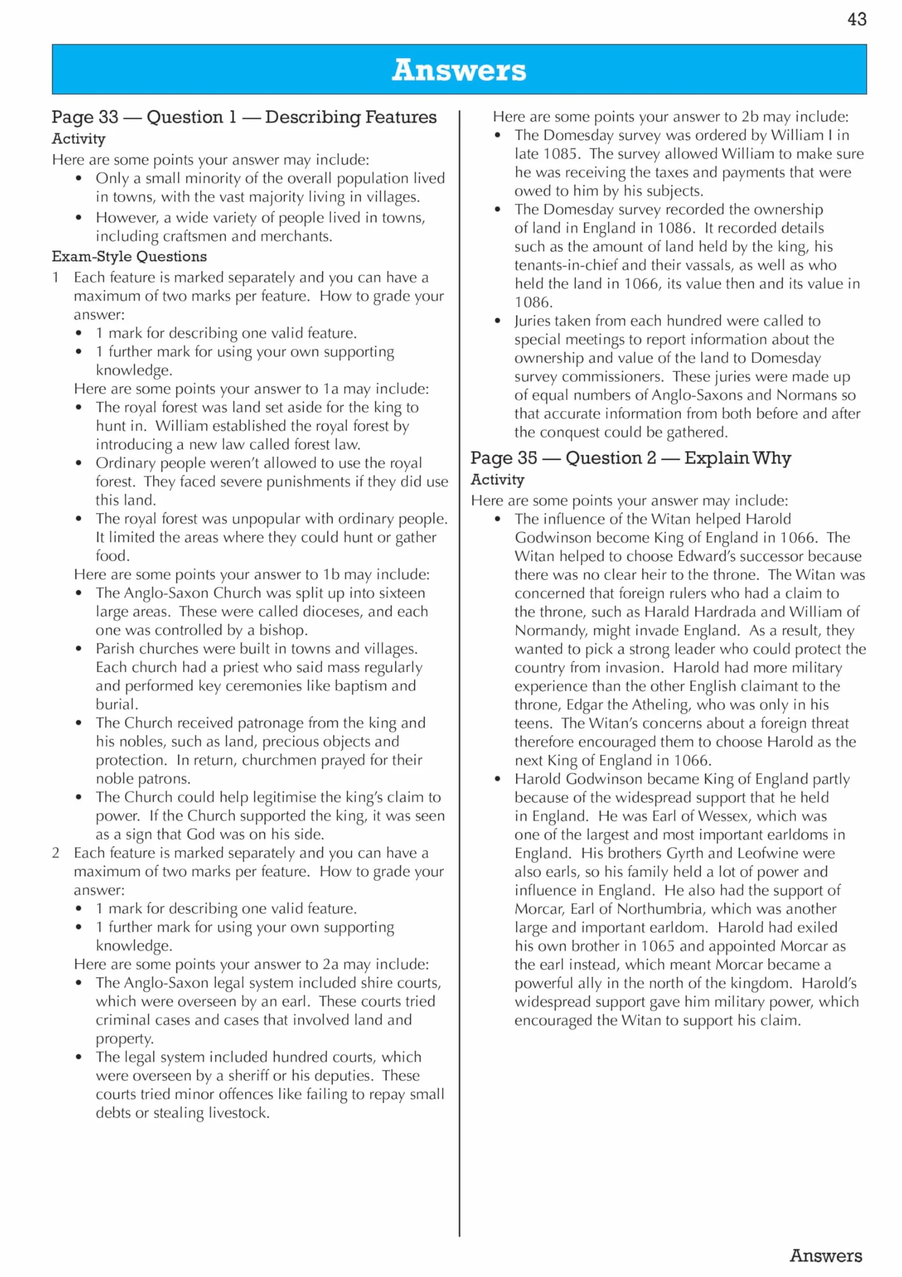 New GCSE History Edexcel Revision & Exam Practice - Anglo-Saxon and Norman England, c1060-1088