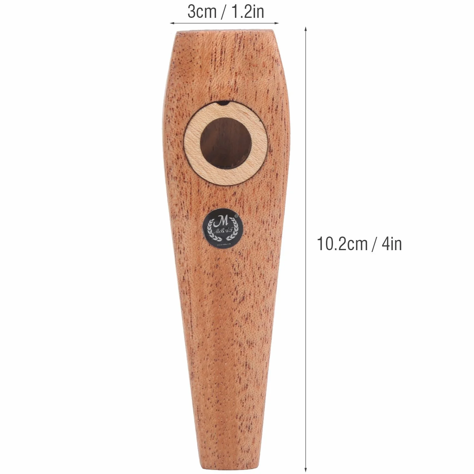 Drewniane Kazoo z 2 Fletami Membranowymi Gitara Ukulele Towarzyszyć Instrumentom Muzycznym dla Początkujących Muzyki