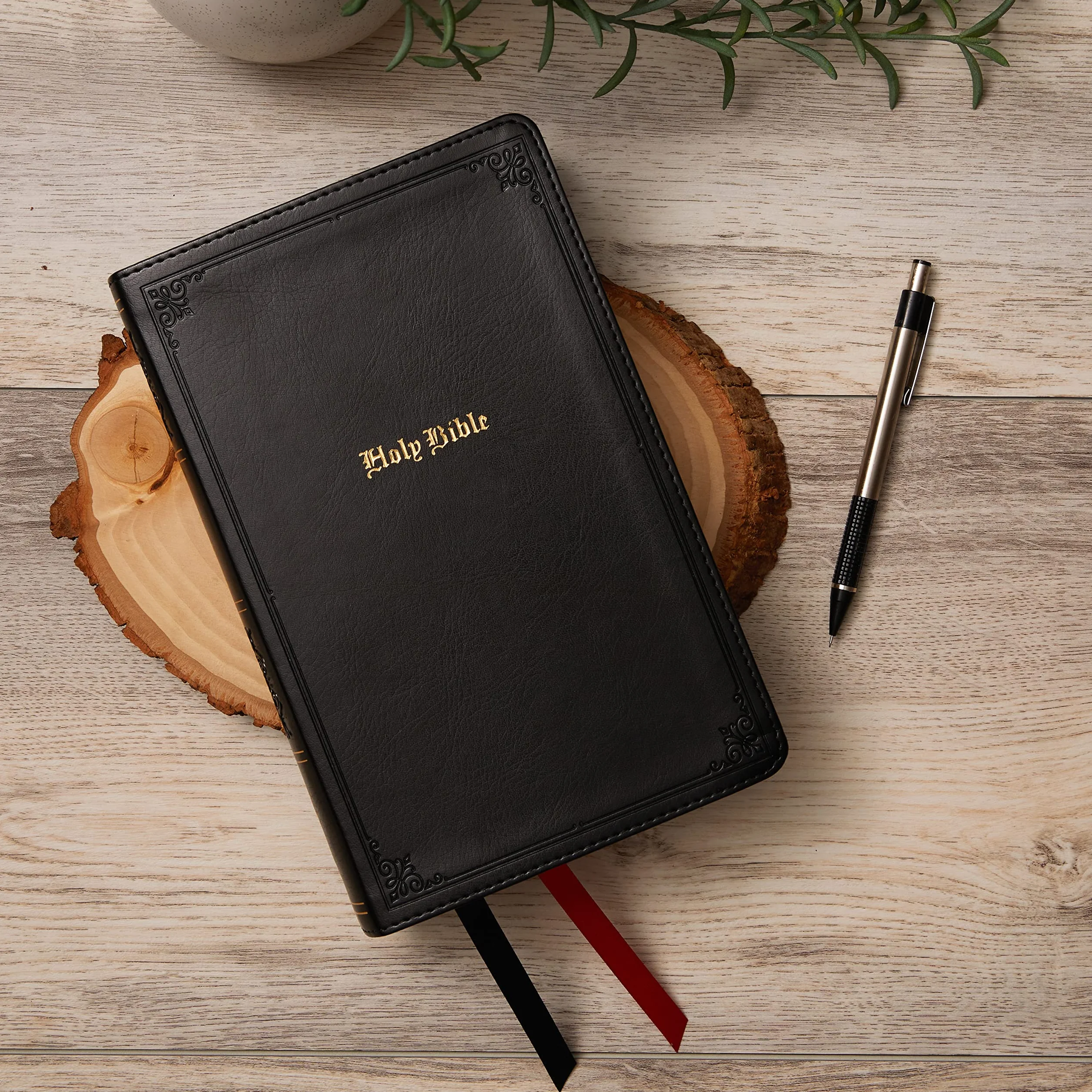 KJV Holy Bible: Large Print Single-Column with 43,000 End-Of-Verse Cross References, Black Leathersoft, Personal Size, Red Letter, Comfort Print: King James Version: Holy Bible, King James Version