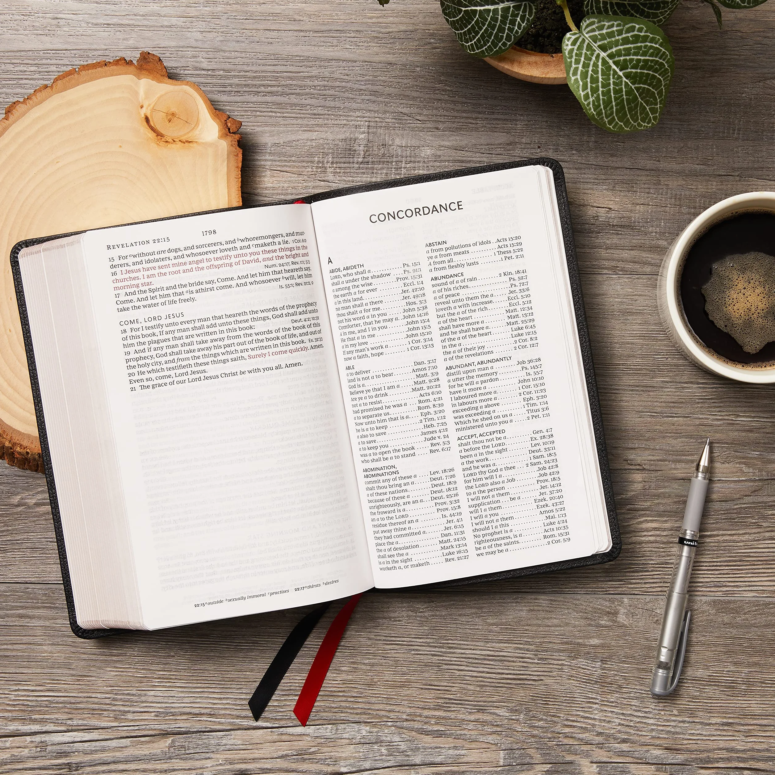 KJV Holy Bible: Large Print Single-Column with 43,000 End-Of-Verse Cross References, Black Leathersoft, Personal Size, Red Letter, Comfort Print: King James Version: Holy Bible, King James Version