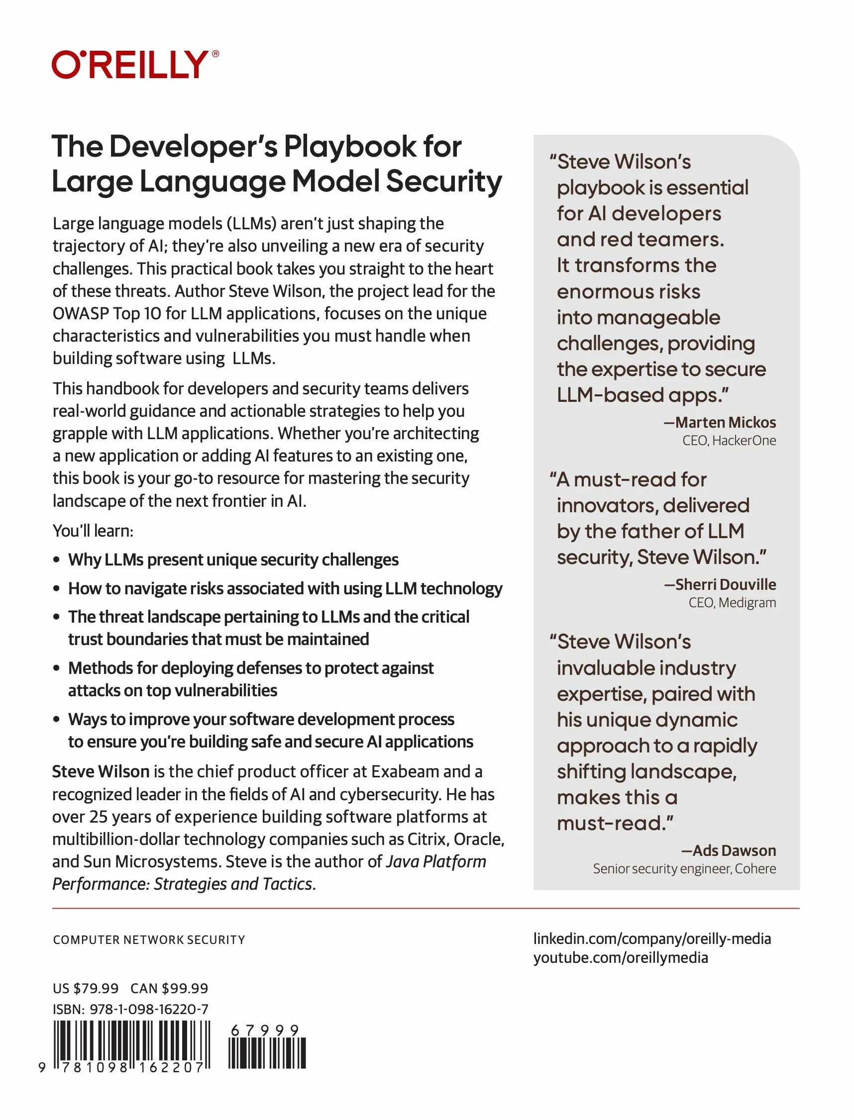 The Developer's Playbook for Large Language Model Security: Building Secure AI Applications