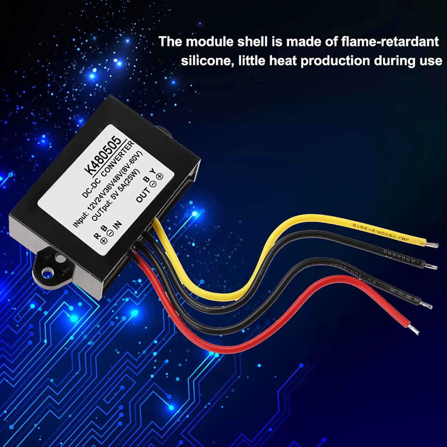 DC-DC zasilacz obniżający napięcie 12V/24V/36V/48V do 5V 5A zasilacz obniżający napięcie