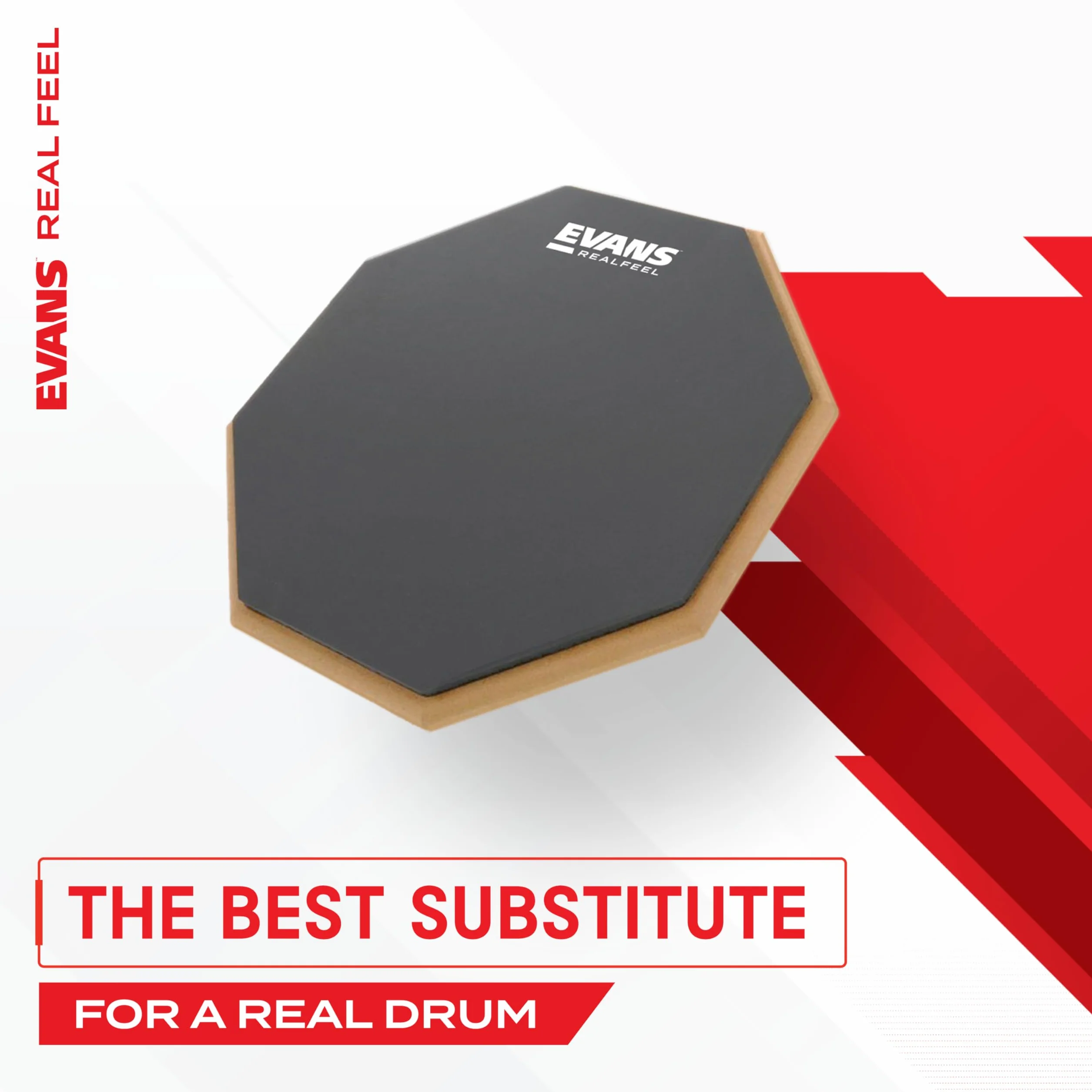 Evans Practice Pad Real Feel RF-12G, 12", one-sided - Akcesorium do perkusji