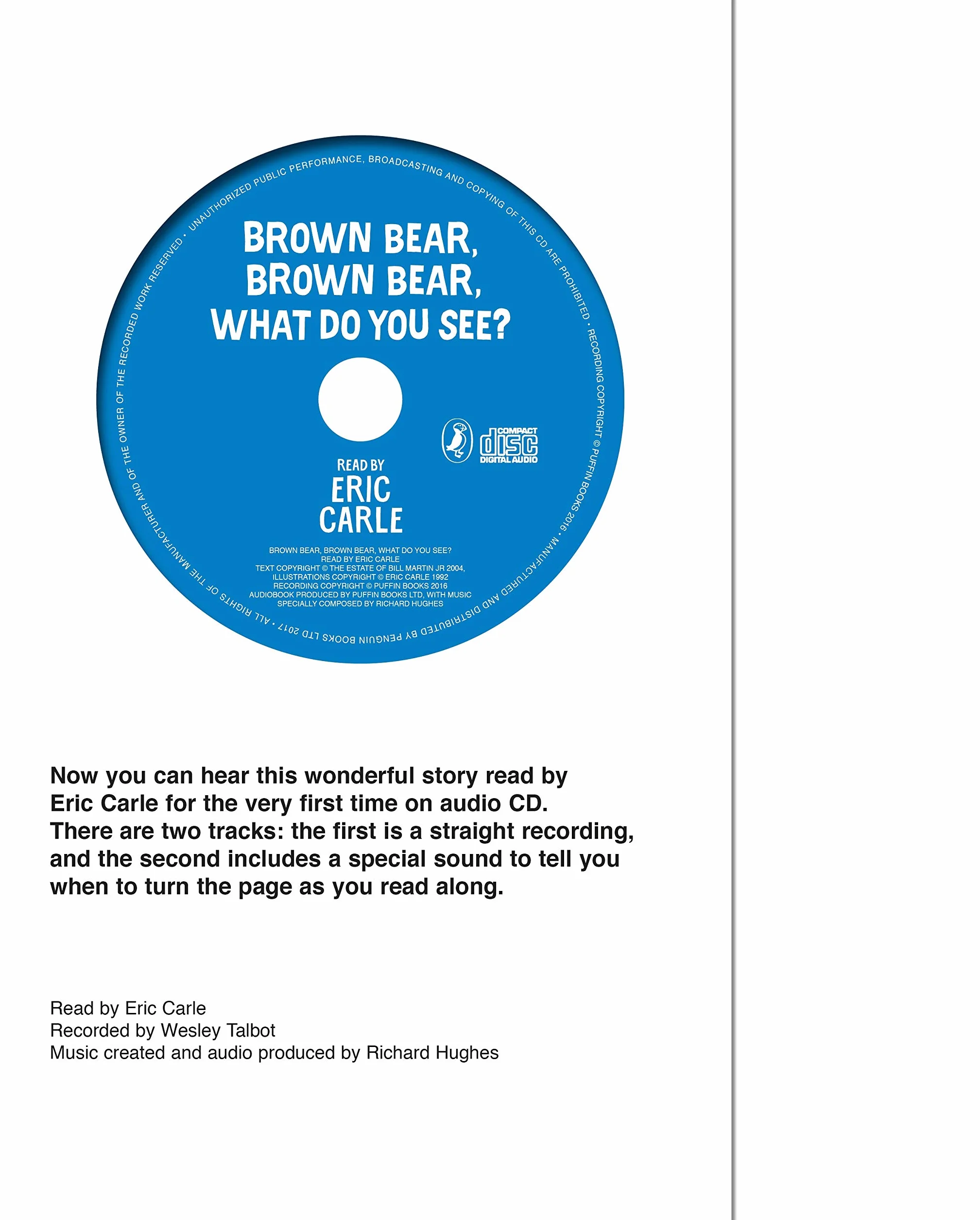 Brown Bear Brown Bear What Do You See?: With Audio Read by Eric Carle