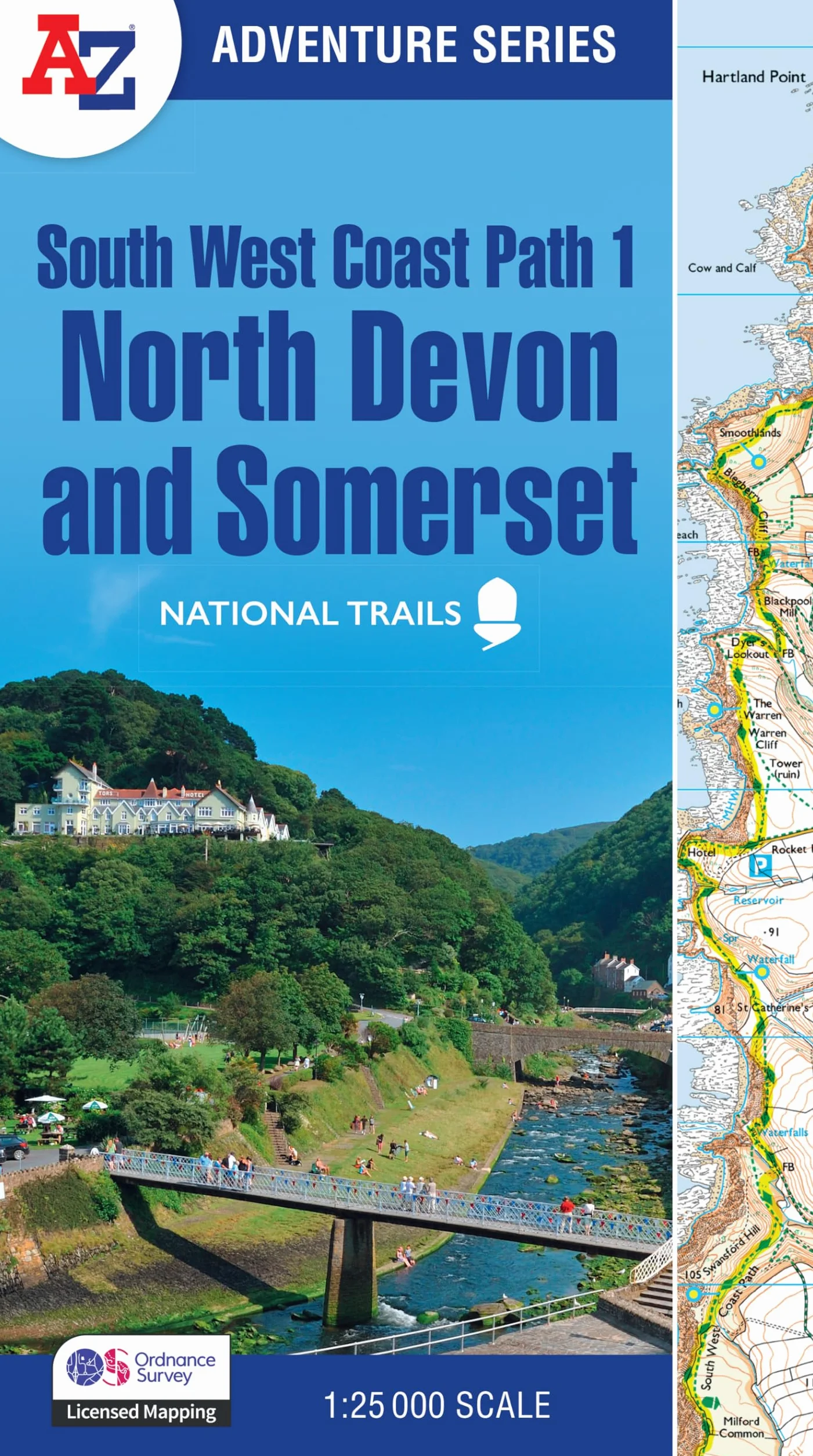 South West Coast Path 1 – North Devon & Somerset: with Ordnance Survey mapping