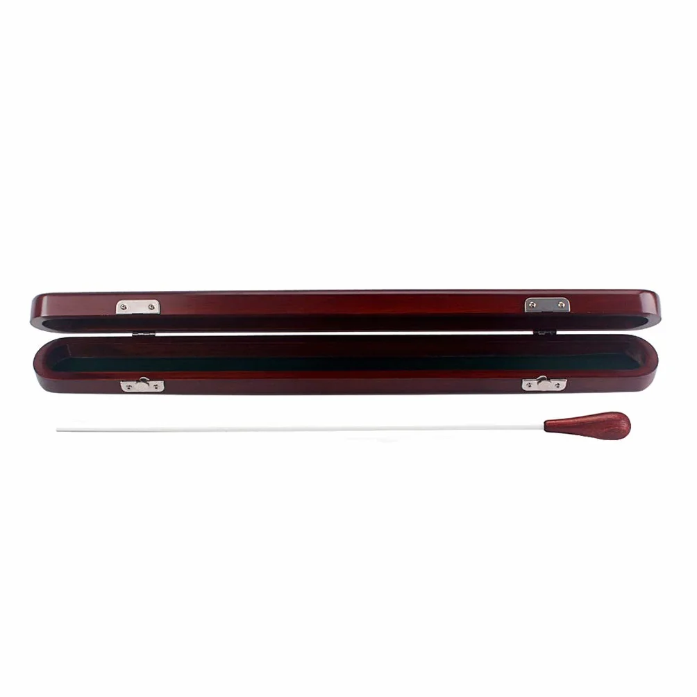 Alnicov Red Wood Conductor Music Baton Drewniane pudełko z pałeczką Ręcznie robione części muzyczne