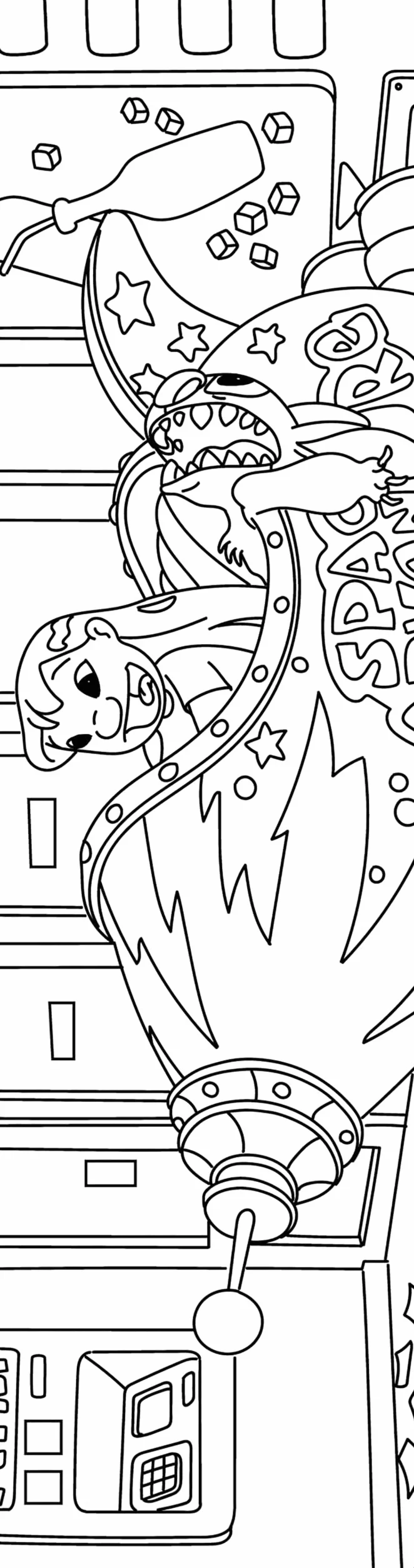 Marque-pages Disney Stitch: 40 marque-pages à colorier