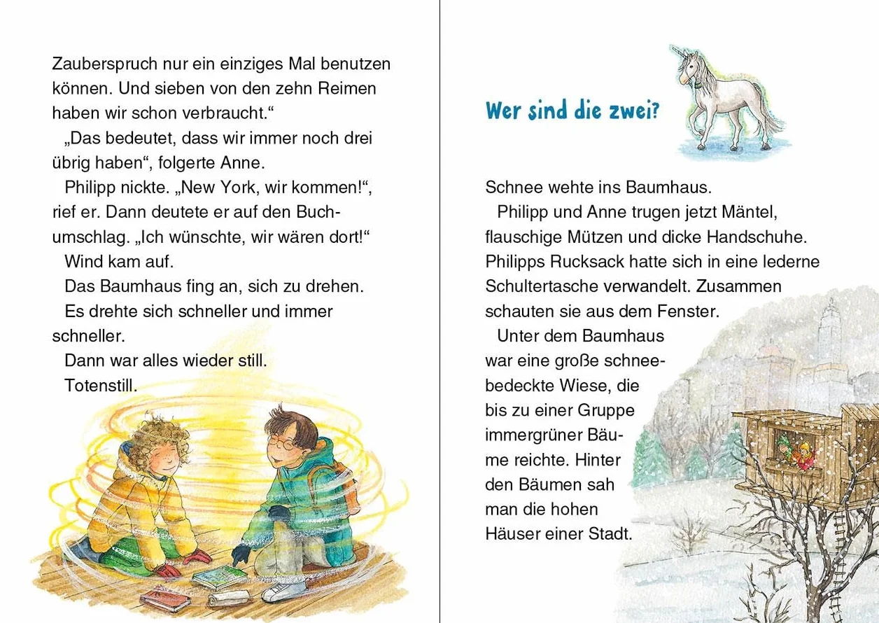 Das magische Baumhaus junior (Band 33) - Auf den Spuren des verzauberten Einhorns: Begib dich mit Anne und Philipp auf die Suche nach dem verwunschenen Einhorn - Erstlesebuch für Kinder ab 6 Jahren