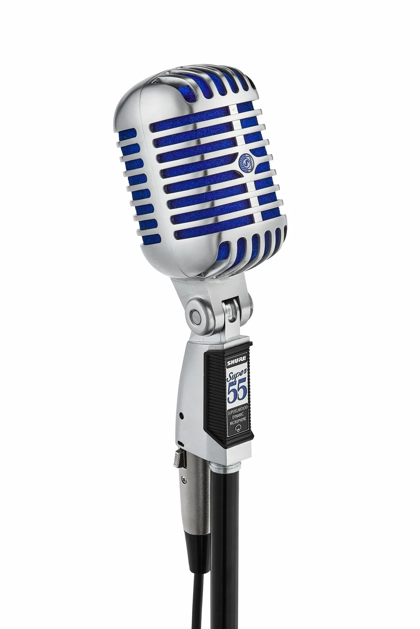 Shure Super 55 Deluxe Mikrofon wokalny - klasyczny kardioidalny dynamiczny mikrofon, kultowy wygląd, klasyczny dźwięk