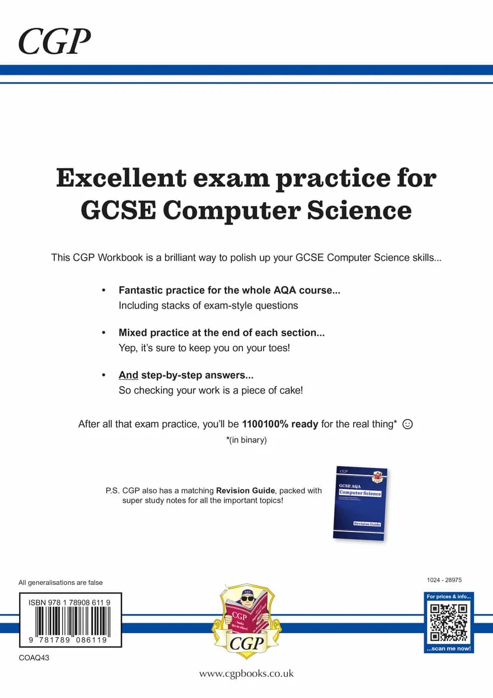 GCSE Computer Science AQA Exam Practice Workbook includes answers