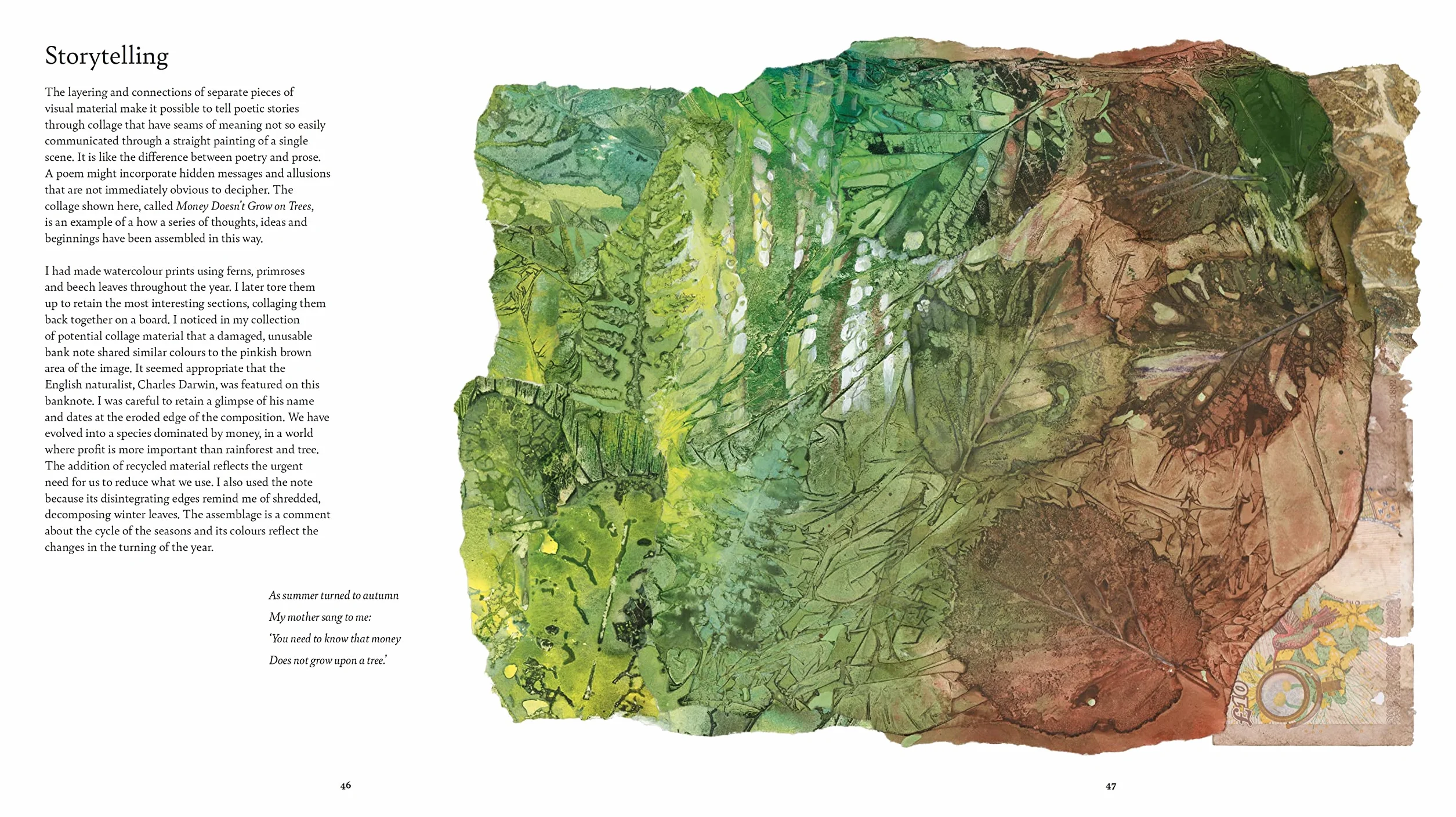 Poetic Woods: Experimental Watercolour and Collage
