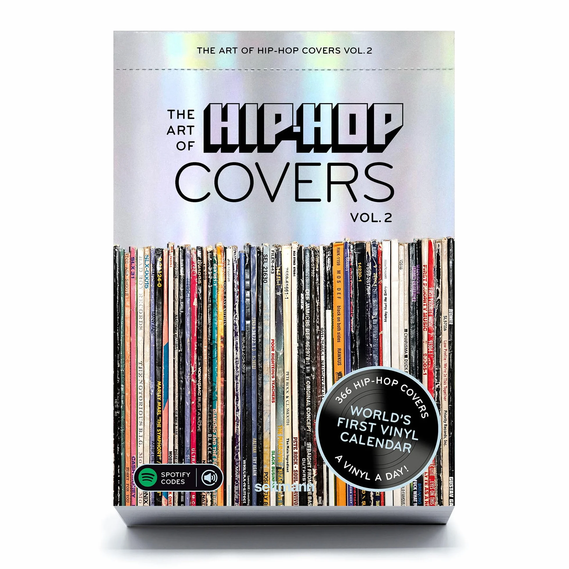 The Art of Hip Hop Covers Volume 2: Tagesabreißkalender mit 366 Best-of Hip-Hop Vinyl Covern aus 5 Jahrzehnten. Zusätzlich mit praktischen Spotify Codes.