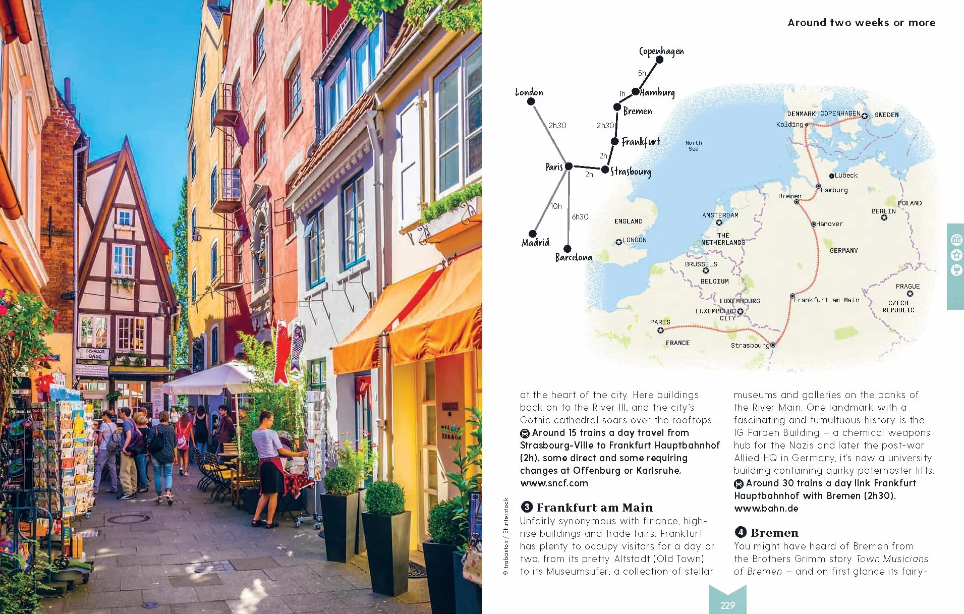 Flight-Free Europe - anglais: Detailed Itineraries Travel Like a Local Insider Tips Covers France, Italy, Greece, Sweden, and More