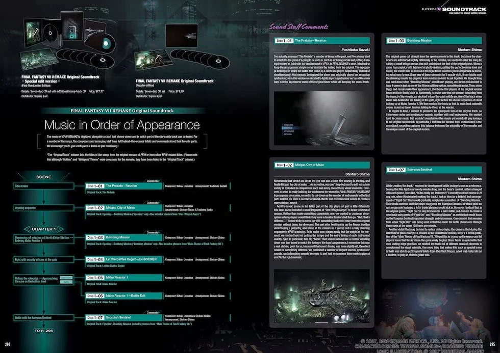 Final Fantasy VII Remake: Material Ultimania