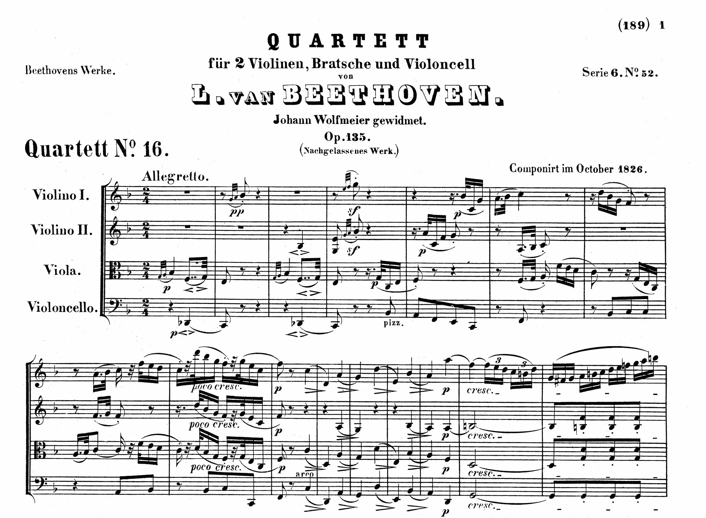 Complete String Quartets: Opp.18, 59, 74, 95, 127, 130, 131, 135, Grosse Fugue Op. 133