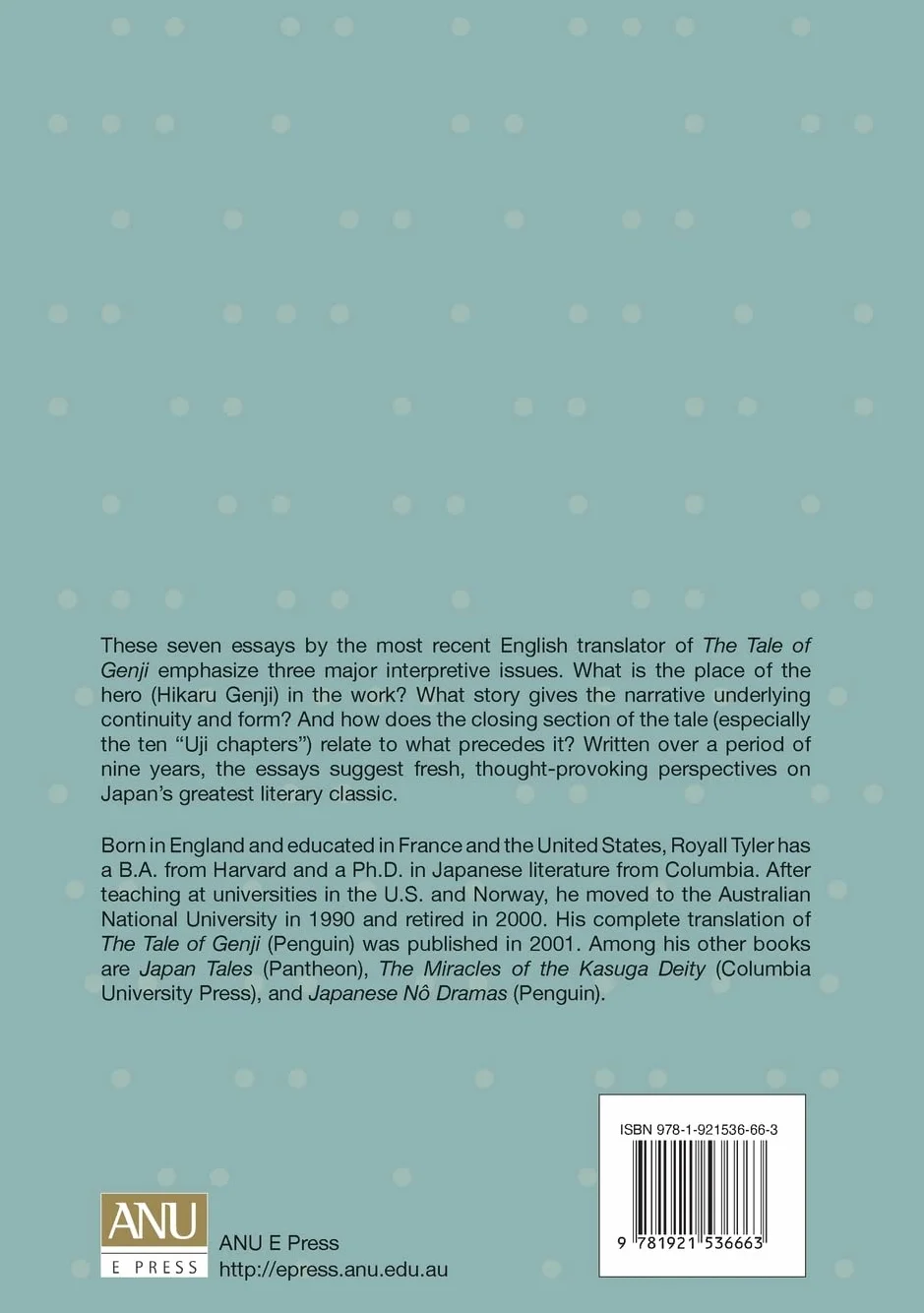 The Disaster of the Third Princess: Essays on The Tale of Genji: 1