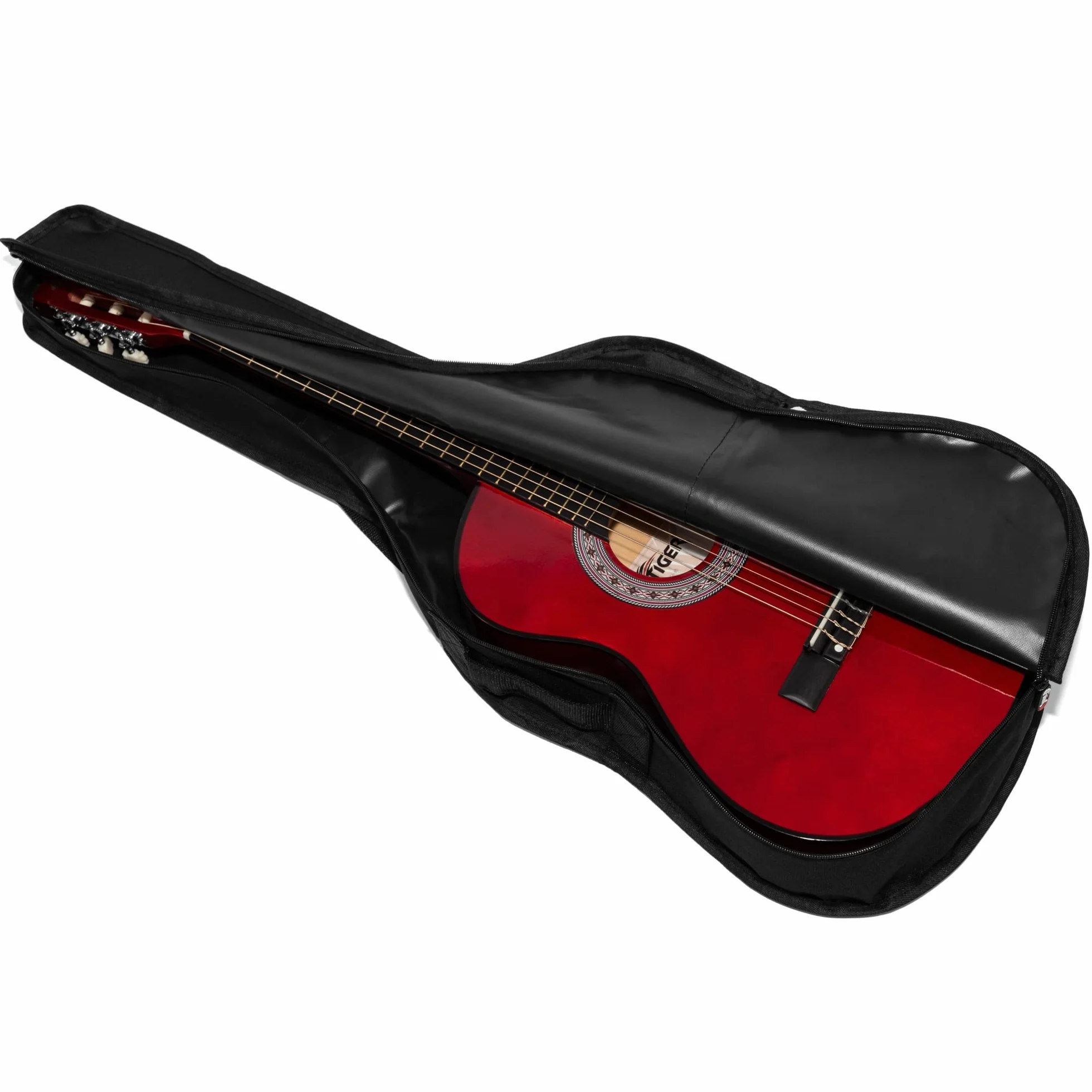 Tiger Pokrowiec na Gitarę, Czarny, 3/4