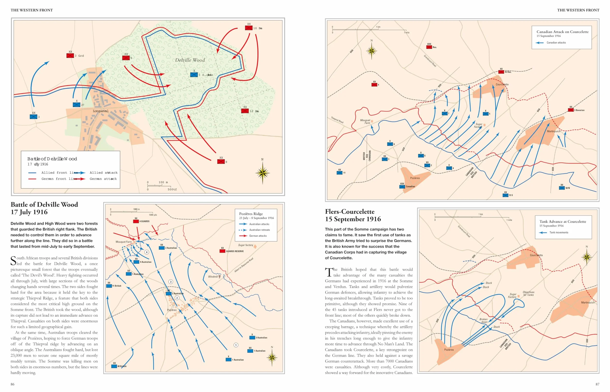 World War I Illustrated Atlas: Campaigns and Battles from 1914 to 1918