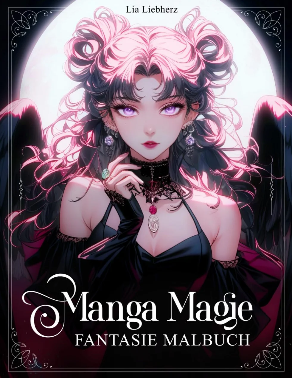 Manga Magie – Fantasie Malbuch für Erwachsene und Teenager ab 13 Jahren: 50 fantasievolle Motive mit philosophischen Erkenntnissen über sich selbst und die Welt