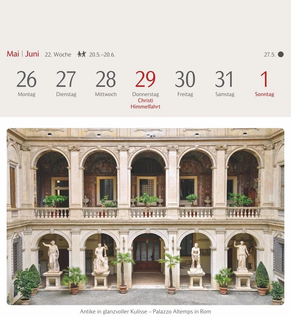 Das Glück liegt in Italien Postkartenkalender 2025 - Wochenkalender mit 53 Postkarten, 53 besondere Orte entdecken: Reisekalender mit stimmungsvollen Foto-Motiven zum Aufhängen und Aufstellen