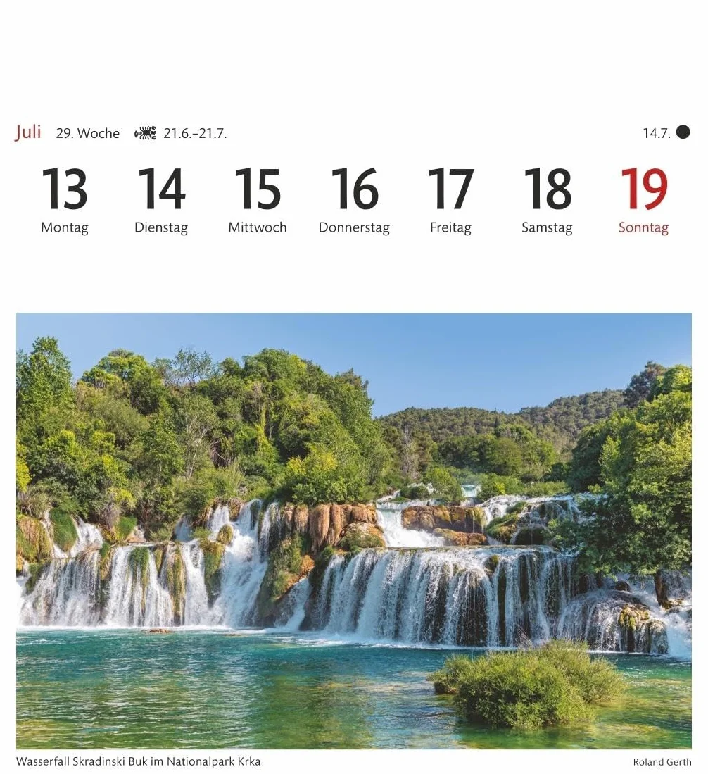 Kroatien Sehnsuchtskalender 2026 - Wochenkalender mit 53 Postkarten: Malerische Orte und die schönsten Landschaften Kroatiens im ... Reise-Kalender zum Aufstellen oder Aufhängen