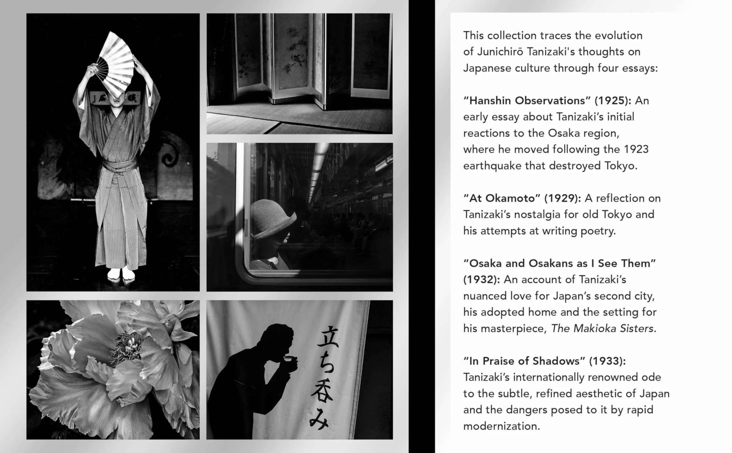 In Praise of Shadows and Other Essays