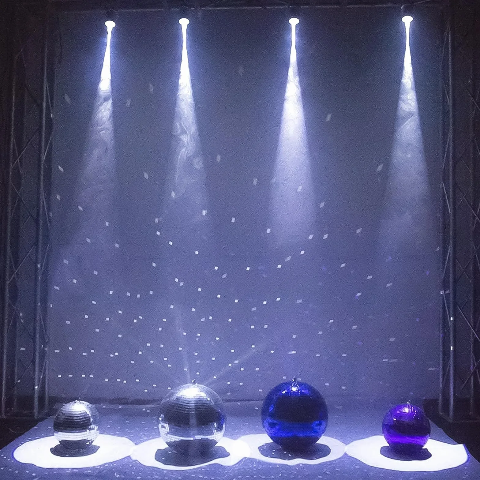 Pinspot światła sceniczne, 3W LED biała kula dyskotekowa z lustrem, idealny dla barów, imprez tanecznych i przedstawień teatralnych