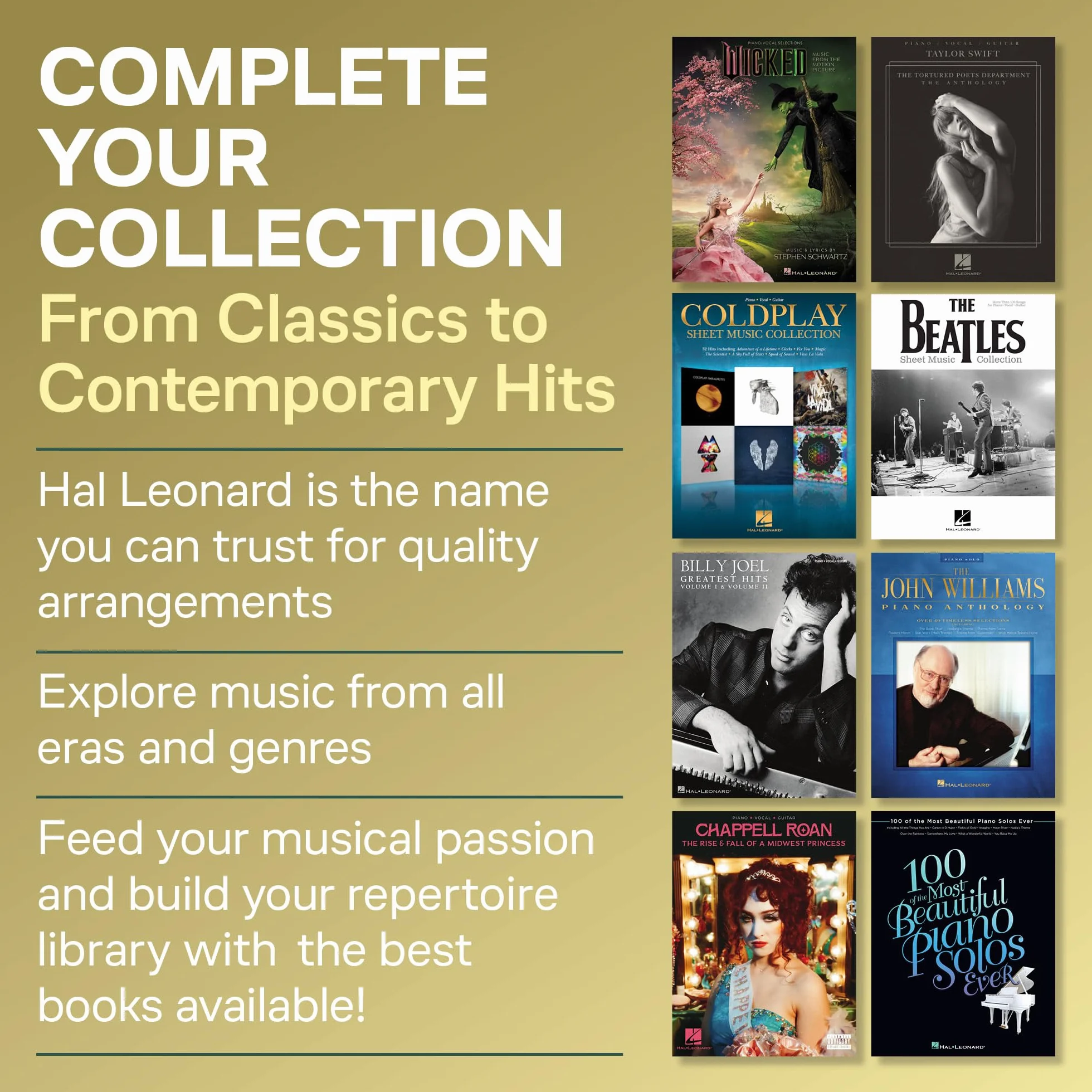 100 Most Beautiful Movie Songs Piano/Vocal/Guitar Songbook Sheet Music for Iconic Film Themes Easy Arrangements for All Skill Levels Popular Movie Music