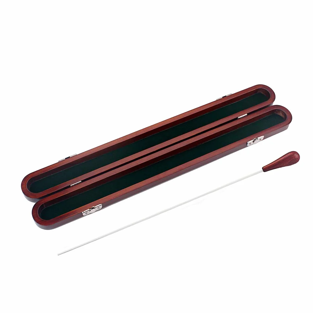 Alnicov Red Wood Conductor Music Baton Drewniane pudełko z pałeczką Ręcznie robione części muzyczne